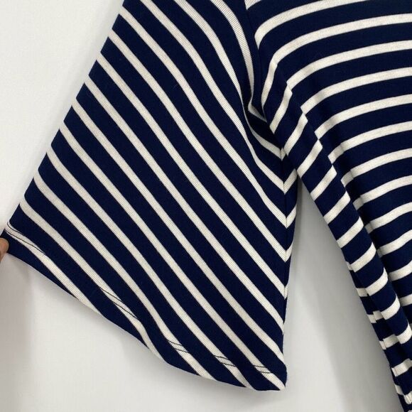 Lovers + Friends‎ Cruiser Romper Shorts Pockets Navy Stripe XS - Picture 6 of 11